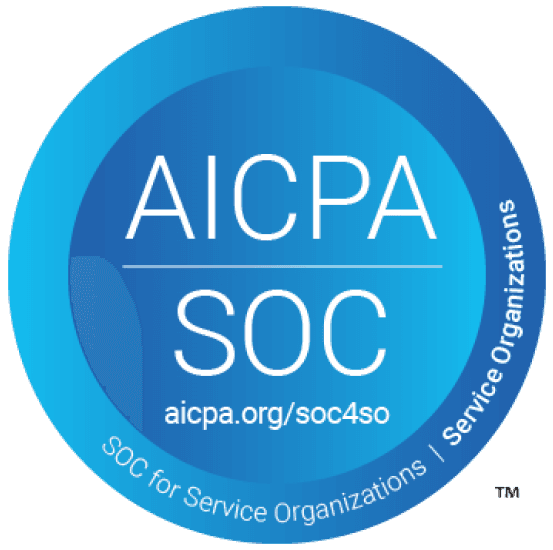 SOC 2 Type II AICPA certification badge