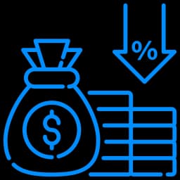 Cost reduction icon