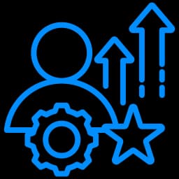 Business growth icon